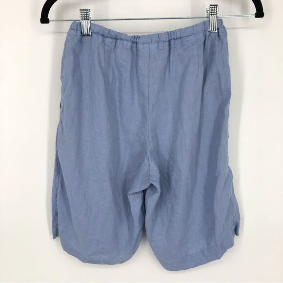 CP Shades Shorts Womens XS 100% Linen Light Blue The Hampton‎ Bermuda Pockets - Picture 7 of 12